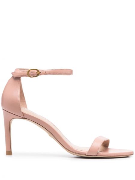 Lær stropper pumper Stuart Weitzman rosa