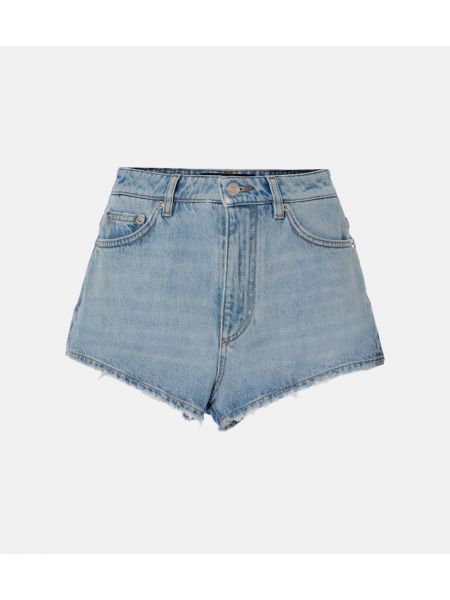 Hög midja jeansshorts Dolce&gabbana blå