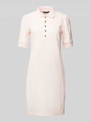 Różowa sukienka midi w jednolitym kolorze Lauren Ralph Lauren