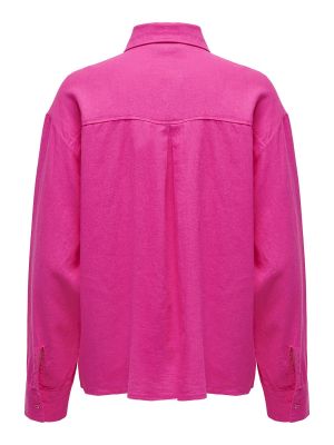Bluză de in Only roz