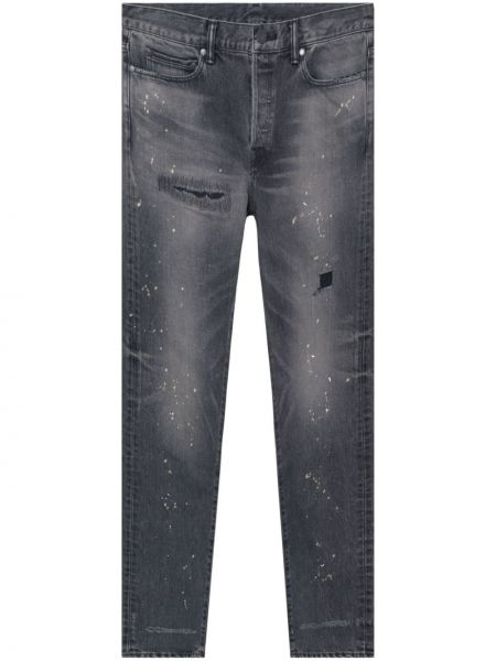 Slim fit skinny jeans aus baumwoll John Elliott grau
