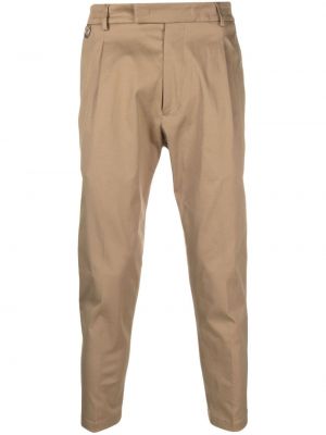 Pantaloni chino plissettati Low Brand beige