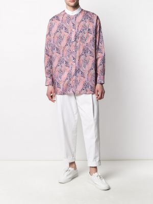 Camisa de cachemir con estampado de cachemira Mackintosh violeta