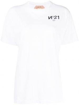 Тениска с принт N°21 бяло