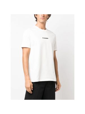 Koszulka z nadrukiem Jil Sander biała