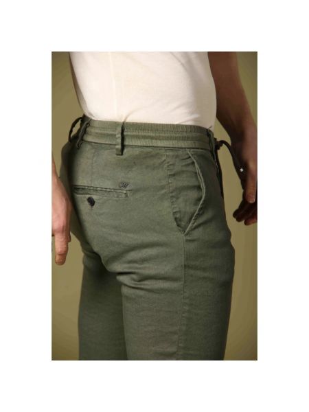 Pantalones chinos de lino slim fit de algodón Mason's