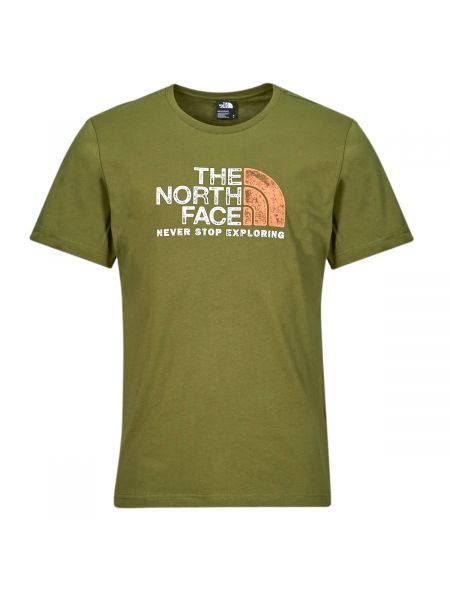 Tričko s krátkými rukávy The North Face khaki
