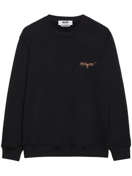 Broderet sweatshirt Msgm sort