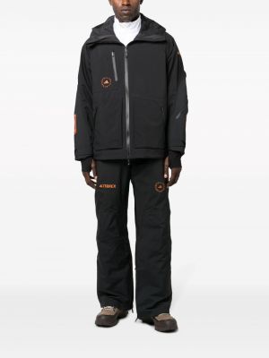 Jaka ar kapuci ar apdruku Adidas By Stella Mccartney melns