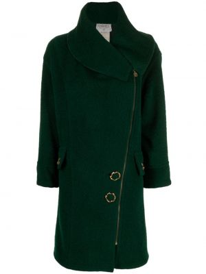 Asymetrický vlnený kabát Chanel Pre-owned