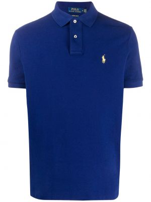 Polokošeľa s výšivkou Polo Ralph Lauren modrá