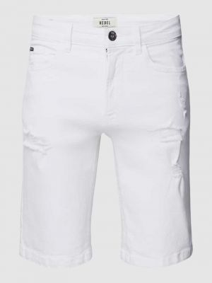 Szorty jeansowe z kieszeniami Redefined Rebel białe