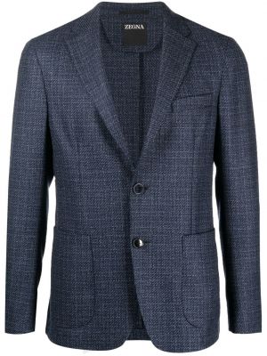 Tweed jakke Zegna blå