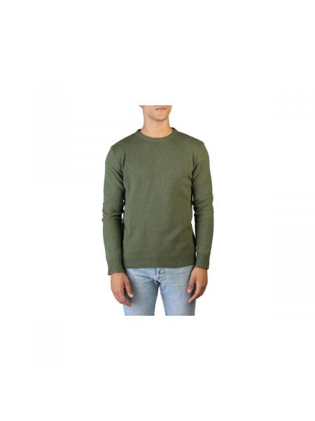 Sweter z kaszmiru z dżerseju 100% Cashmere zielony