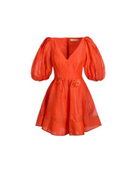 Sukienka mini Zimmermann pomarańczowa