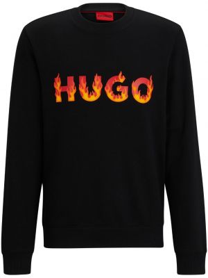 Hanorac cu imagine Hugo negru