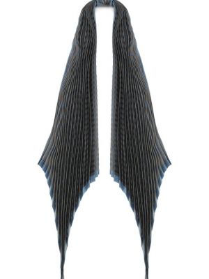Плиссированный шарф Giorgio Armani синий