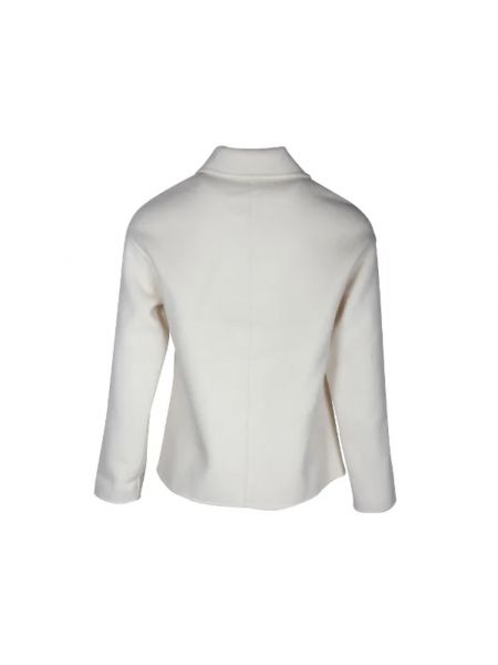 Chaqueta ligera de lana retro Hermès Vintage blanco