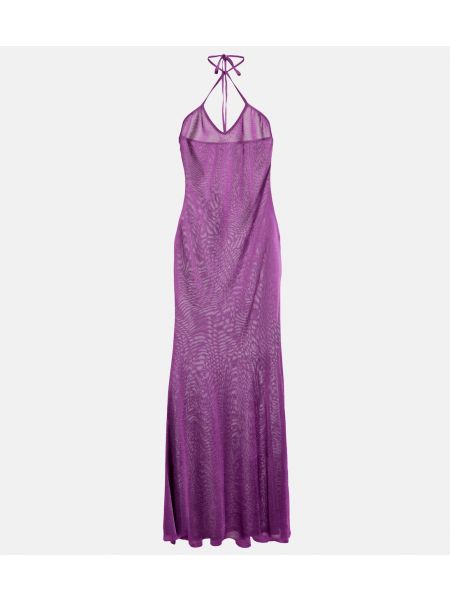 Длинное платье из джерси Tom Ford розовое