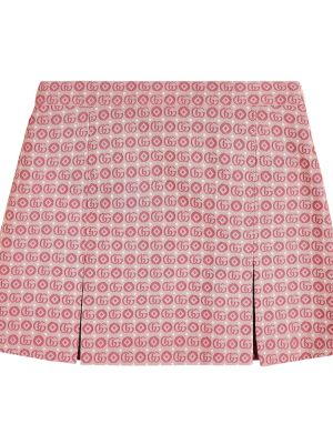 Jacquard bomuld nederdel for piger Gucci Kids pink