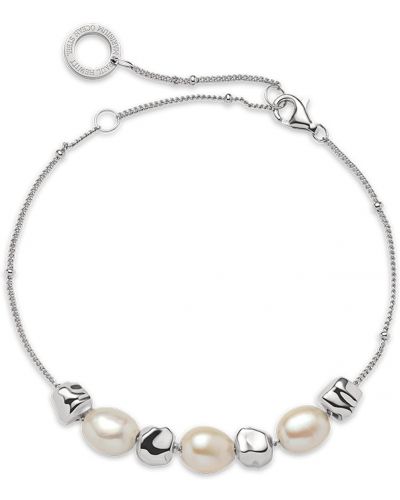 Paul Hewitt Náramok 'Ocean Pear'  strieborná / perlovo biela