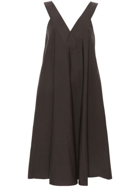 Kleid aus baumwoll mit v-ausschnitt P.a.r.o.s.h. braun