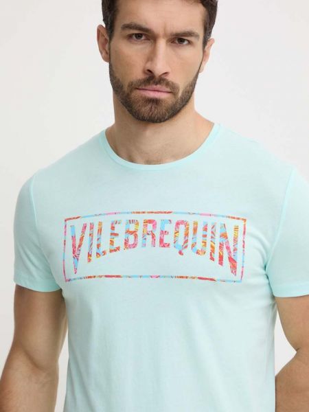 Koszulka bawełniana z nadrukiem Vilebrequin