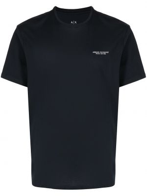 T-krekls ar apdruku Armani Exchange zils