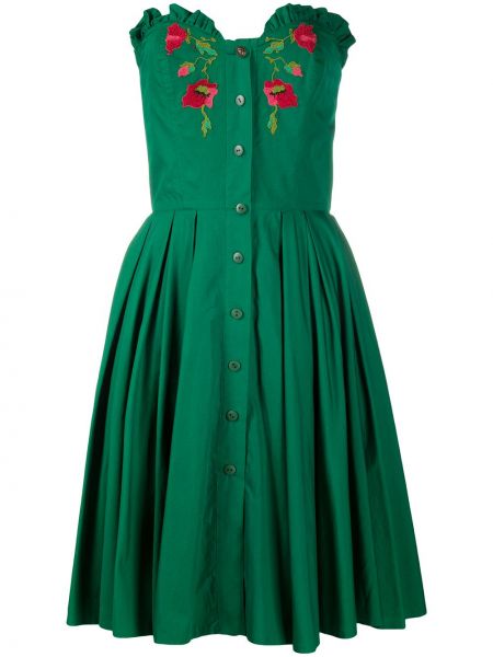 Vestido con escote pronunciado A.n.g.e.l.o. Vintage Cult verde