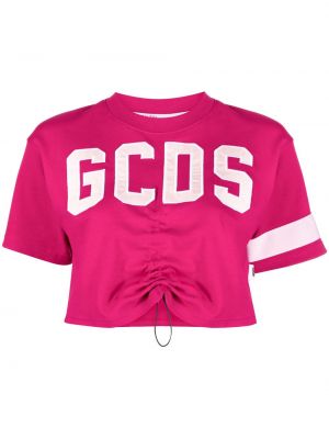 Camiseta con cordones Gcds rosa