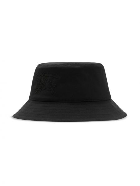 Haftowany kapelusz Burberry czarny