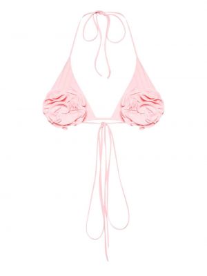 Bikini cu model floral Magda Butrym roz