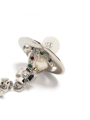 Kolczyki z kryształkami Vivienne Westwood srebrne