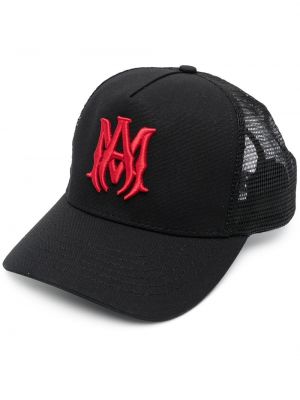 Mesh brodert cap Amiri svart