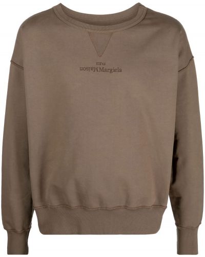 Brodert sweatshirt Maison Margiela brun