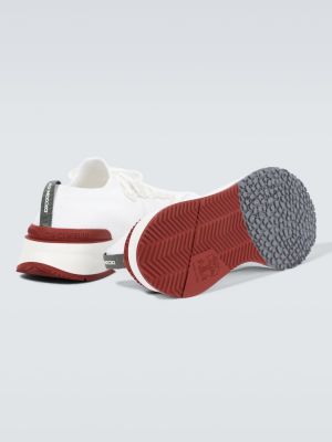 Δερμάτινα sneakers Brunello Cucinelli λευκό