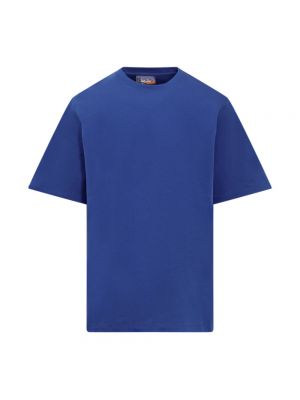 Koszulka bawełniana oversize Just Don niebieska