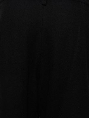 Pantaloni de flanelă Yohji Yamamoto negru