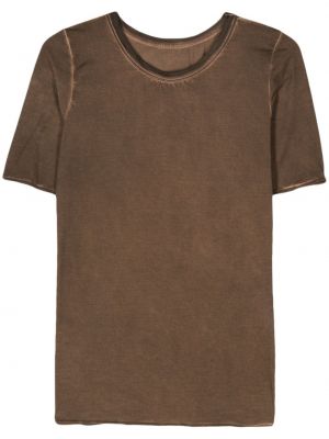 Kokvilnas t-krekls Uma Wang brūns