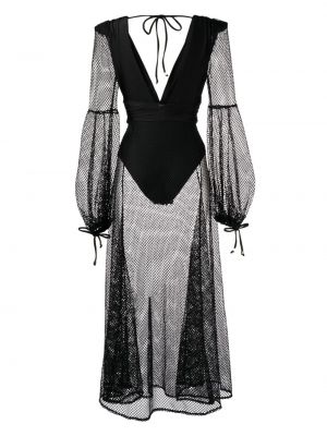 Sukienka z dekoltem w serek Patbo czarna