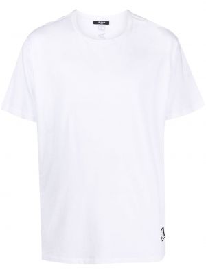 T-shirt con scollo tondo Balmain bianco