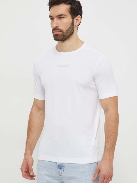 Тениска с дълъг ръкав Calvin Klein Performance бяло