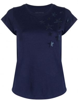 Zvaigznes t-krekls ar apdruku Zadig&voltaire zils