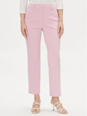 Pantaloni cu picior drept Weekend Max Mara roz