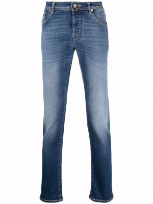 Smal skinny fit-jeans Jacob Cohën blå