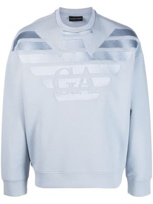 Sweatshirt Emporio Armani blå