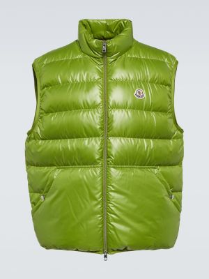 Pérová vesta Moncler zelená