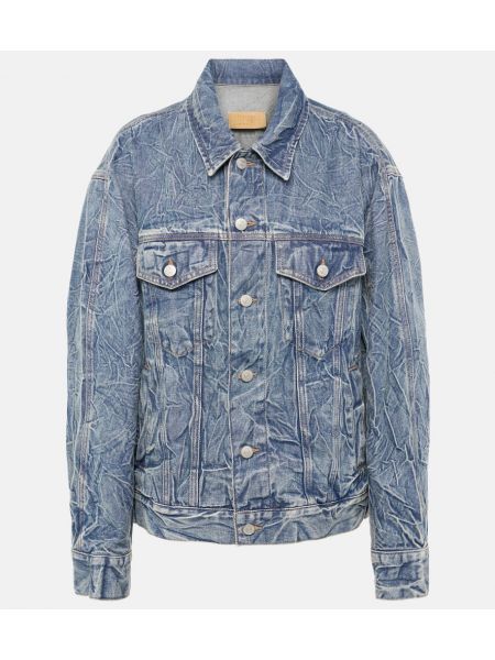 Denimjakke Mm6 Maison Margiela blå