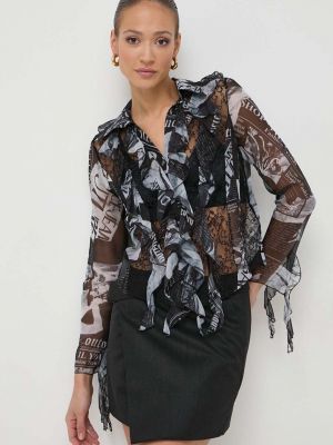 Traper košulja Versace Jeans Couture crna