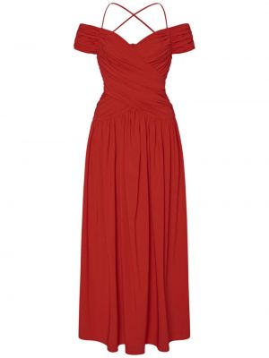 Коктейлна рокля Rosetta Getty червено